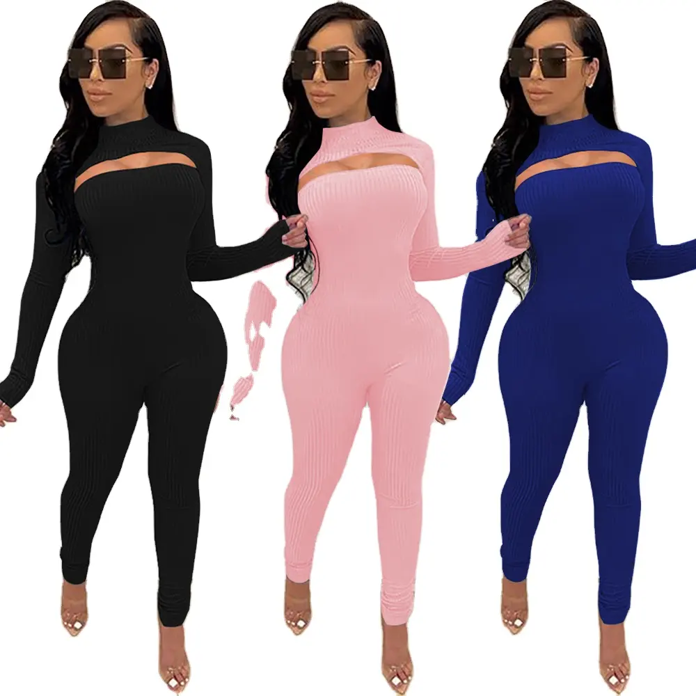 Hot Sale Sexy New Fall Clothing For Women Long Sleeve Jumpsuit Set Two Piece Set Women Clothing 2020