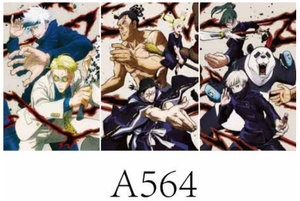 500 Design 40*30cm Immagine Lenticolare 3D con Effetto Flip Anime <span class=keywords><strong>Jujutsu</strong></span> <span class=keywords><strong>Kaisen</strong></span> Poster Cinematografico Lenticolare 3D in Plastica Arte da Parete Confezione in Sacchetto OPP - Product Image 2