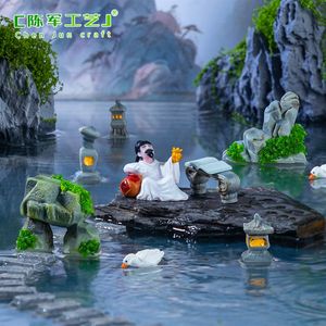 Lámpara de <span class=keywords><strong>roca</strong></span> artificial de simulación de micropaisaje Weij, accesorios decorativos de bricolaje para paisajismo de jardín y patio, miniatura - Product Image 3