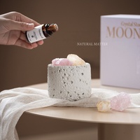 Nordique Simple Creative Ciment DIY Conteneur Maison Aromathérapie Élégant Cristal Diffuseur D'huile Essentielle