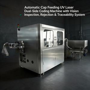 Système de personnalisation des bouchons de bouteilles pour l'Industrie 4.0 - Imprimante laser UV double tête avec vérification OCR/QR en temps réel et éjecteur de pièces défectueuses - Product Image 3