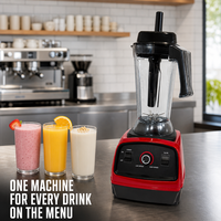 Mixeur Commercial 2,5 L Haute Performance Grande Vitesse pour Smoothies, Lait, Thé, Restaurant, Cuisine, Broyeur à Glace