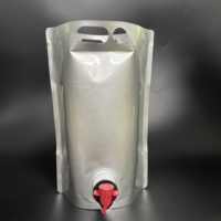 1.5L 2L3L5Lbag dans la boîte tiennent le sac de distributeur de vin de poche avec le sac de valve dans la boîte pour le jus