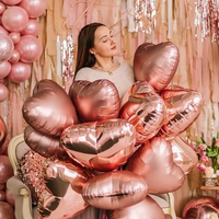 18 pouces Rouge Amour Coeur En Forme De Feuille D'hélium Mylar Ballons De Fête De Mariage San Valentin Anniversaire Saint Valentin Globos