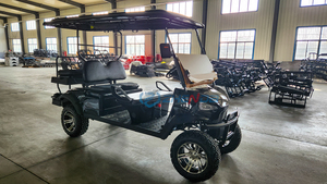 Chariot de golf électrique multifonctionnel à 4 places et chariot de golf à quatre roues avec châssis en aluminium à vendre - Product Image 4