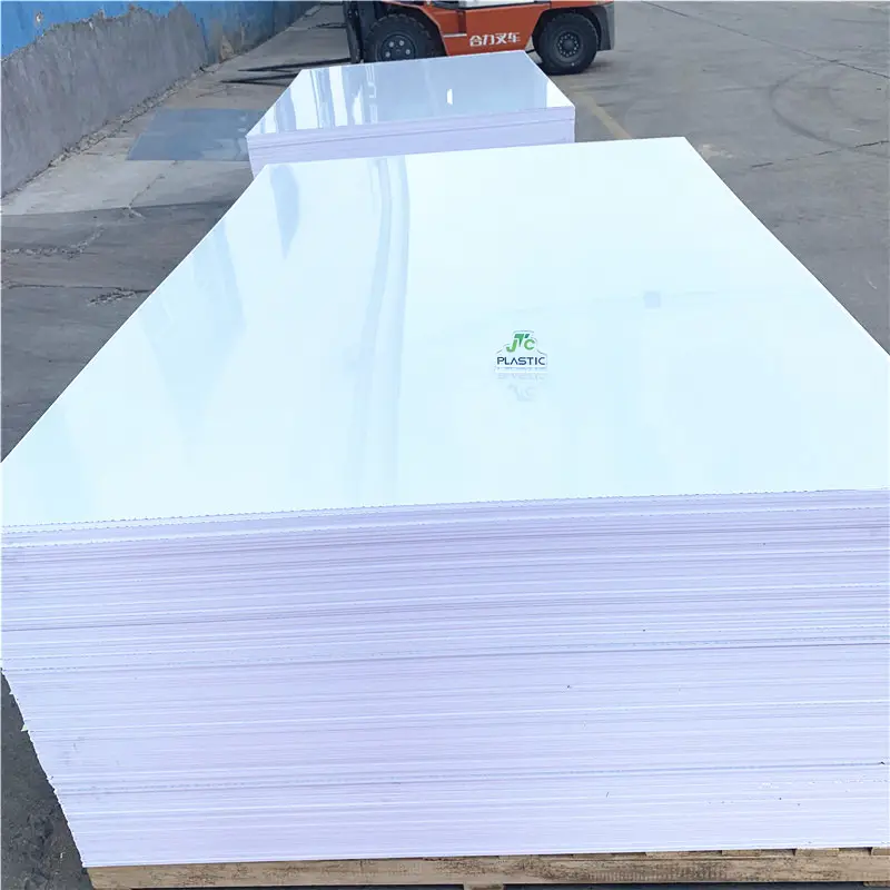 JTC для печати 1220x2440 мм высокий глянцевый белый 1 мм 2 мм ПВХ пластиковый лист рулон