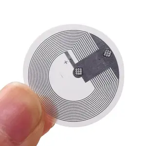 13.56 MHz NFC Tag Dia28mm ISO15693 protocollo libreria ad alta frequenza etichetta RFID NFC Tag Sticker intarsio bagnato all'ingrosso