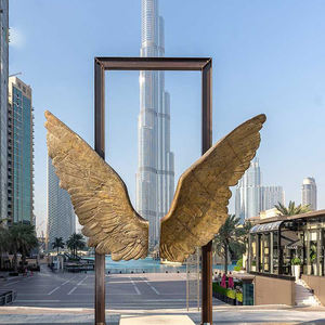 ホルヘマリン大サイズ翼彫刻有名ブロンズ翼天使像屋外装飾メタルクラフト - Product Image 2