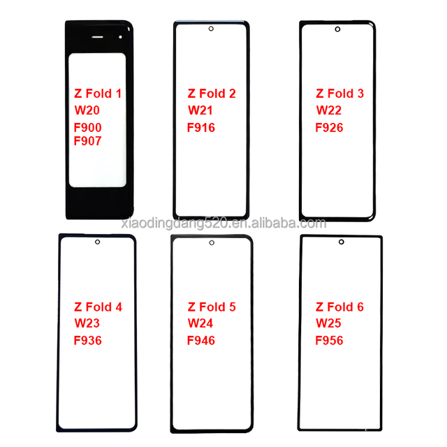 For Samsung for Galaxy Z Fold 6 5G Front Panel LCD Glass OCA Lens Touch Screen for 1-Year Replacement F956 F946 F936 F926 F916