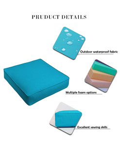24x24 coussins d'extérieur résistants à l'eau, palettes imperméables, coussins de meubles en rotin - Product Image 4