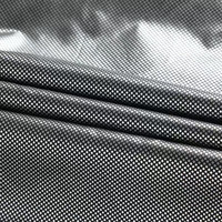 Tissu de doublure pour veste isolante thermiquement avec couche de graphène, en taffetas pongé 300T laminé à pois argentés