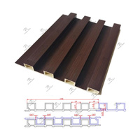 Panneaux de lambris d'intérieur en extrusion, panneaux de lambris en WPC, panneaux de mur en WPC, Huangshi City