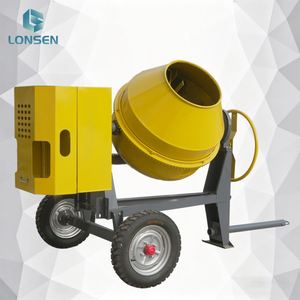Bétonnière électrique mini CM350-2A durable en acier, fonctionnement manuel, haute efficacité, productivité 5 m³/h, tambour de 3/4 mm d'épaisseur - Product Image 6