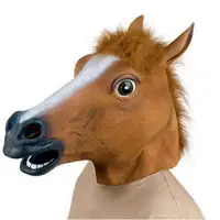 Косплей Хэллоуин лошадь Голова маска животное вечеринка костюм реквизит игрушки Новая маска на все лицо