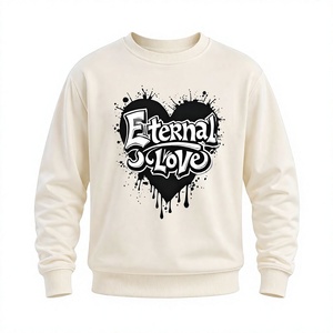 Men's <b>Crewneck</b> Sweatshirt Custom Front Print Soft Fabric Ribbed Cuff Casual Wear - Product Image 1