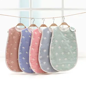 Sac de couchage en mousseline pour nouveau-né en coton biologique pour bébé