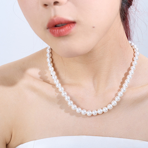 สร้อยคอมุกน้ำจืด ดีไซน์ธรรมชาติ คุณภาพสูง หรูหรา สำหรับเจ้าสาวในงานแต่งงาน - Product Image 5