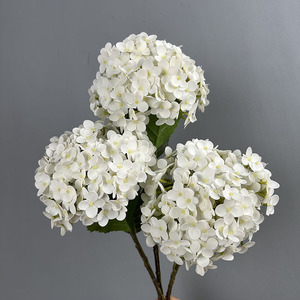 Arreglo Floral Moderno de Seda Hecho a Mano, Decoración con Sensación Natural, <span class=keywords><strong>Hortensia</strong></span> Verde Artificial para Bodas, Hoteles y Navidad - Product Image 4