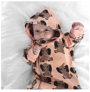 Vêtements pour bébés : Combinaison à manches volantées pour bébé fille et barboteuse pour bébé garçon, disponible en ligne en Chine - Product Image 2
