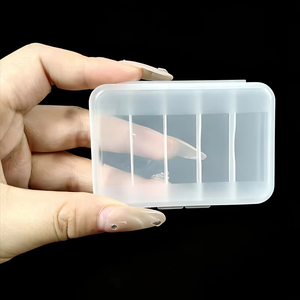 Boîte de rangement pour leurres de pêche avec couvercle, adaptée à l'eau douce et salée, organisateur de matériel de pêche, étui en plastique portable et durable pour appâts - Product Image 4