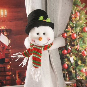 <b>Christmas</b> Cartoon Plush Curtain Tieback Santa Snowman <b>Reindeer</b> Doll Curtain Buckle For Home Window Xmas Decoration - Product Image 4