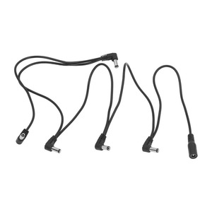 Alimentation électrique pour pédale d'effets de guitare 1 à 5, répartiteur 5 voies, prise coudée, câble d'alimentation pour pédale d'effets - Product Image 1