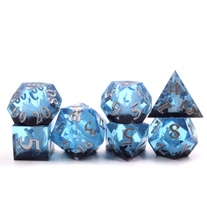 Dungeons & Dragons Bộ 7 Món Xúc Xắc Tùy Chỉnh Xúc Xắc Đại Dương Cạnh Sắc Bằng Nhựa Dnd Đa Diện - Product Image 1