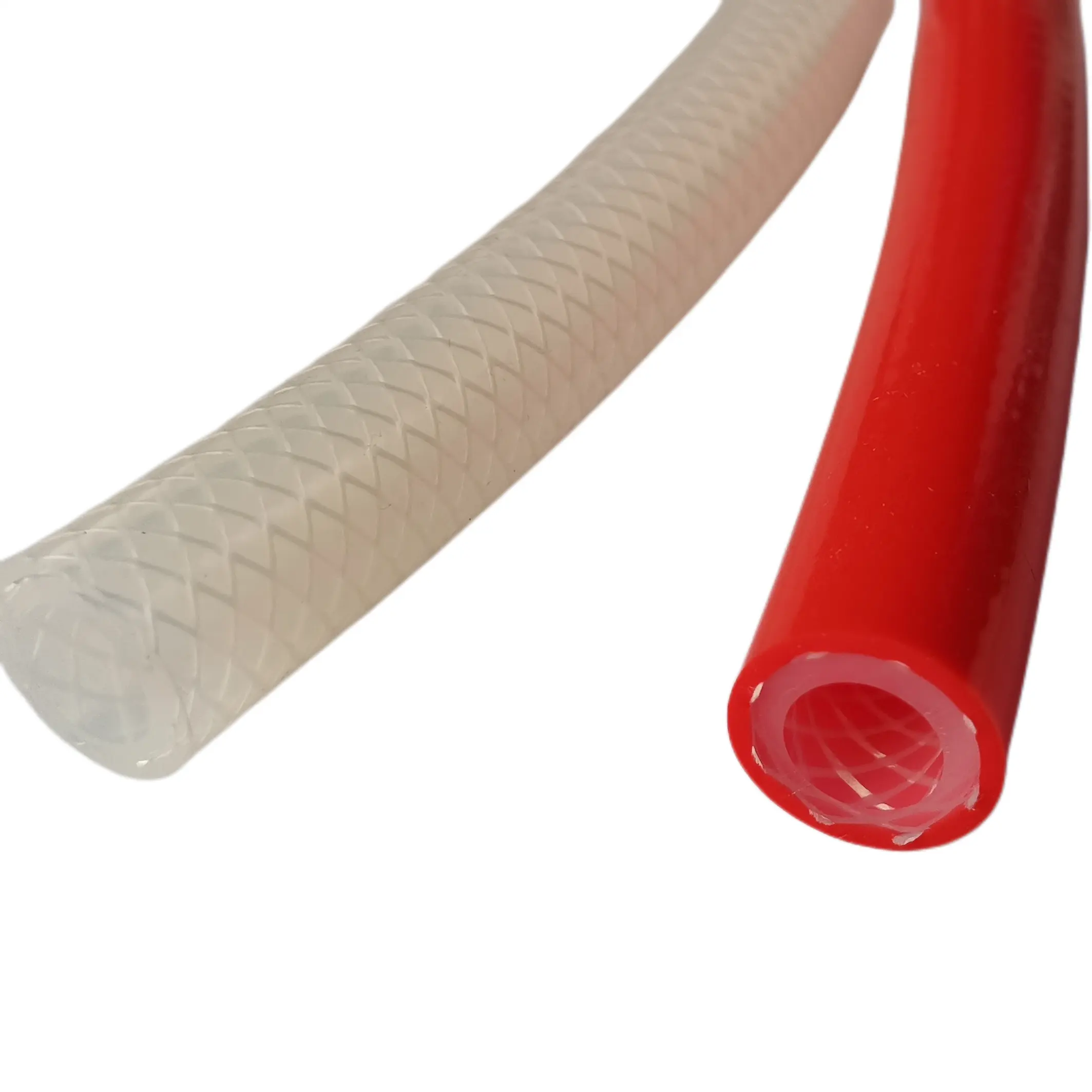 Custom silicon hoses soft high pressure resistant reticulated reinforced silicon tube