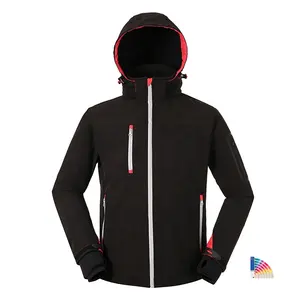 OEM оптовая продажа, Мужская ветрозащитная мягкая куртка с логотипом на заказ, непромокаемая флисовая куртка