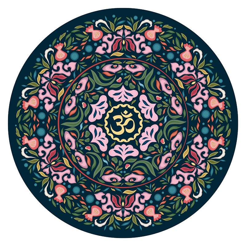 Tapis de méditatine rond-05