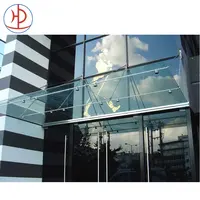 Auvent de porte moderne en verre acrylique, 26 modèles personnalisés