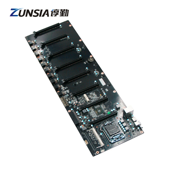 Zunsia 8*PCIE 16X Slot LGA 1150 B85 Industrial Motherboard DDR3 16GB SSD I3-i5-i7/Pentium/Celeron ATX Computer GPU Motherboard