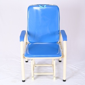 Enjoying Happiness Dual Function Portable <b>Recliner</b> Chair Blue Foldable Hospital Patient Companion Chair PHY01 - Product Image 2