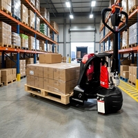 Transpalette électrique BeiQiang 2 tonnes avec batterie lithium-ion/plomb-acide, pneus en polyuréthane, déplaceur latéral électrique pour utilisation intérieure/extérieure