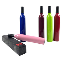 Parapluie pliant 3 sections H211 -3 personnalisé avec logo, idéal pour la publicité, les cadeaux d'affaires, les promotions, les voyages, la pluie et le soleil, parapluie pliable en forme de bouteille de vin