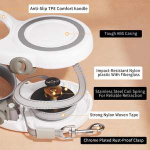 Tali hewan peliharaan nilon dapat ditarik satu tangan kustom tombol kunci cepat gir jalan luar ruangan ekonomis anjing pelatihan Harness anjing - Product Image 4