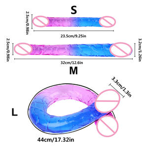 Seksartikelenwinkel Hete Seks Speeltjes Juguet Sexual Doboul Dildo Duo Head Realistische Enorme TPE Siliconen Dubbele Dildo voor Vrouwen Seks Speeltjes - Product Image 2