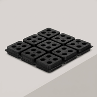 Support anti-vibrations Easyflex Brand Waffle Pad 3/4" x 12" x 12" pour équipements et machines industriels
