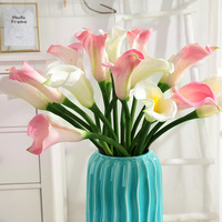 Realistische PU Calla-Lilie Handgefertigte Moderne Künstliche Blume Großer Zweig Weihnachten Heim & Hotel Hochzeitsdekorationen