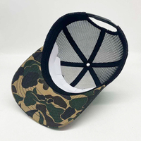 Personalizado 6 paneles 112PFP forma viejo pato Camo camionero caza sombrero en blanco camionero gorra Gorras malla camionero sombrero 112 estilo sombrero en blanco