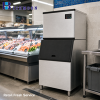 Máquina de Hielo de 500 LBS Directo de Fábrica, Máquina de Cubitos de Hielo Comercial de 230 KG Tipo Split, Certificación CE