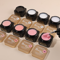 Gel UV dur auto-nivelant non toxique et écologique pour extension d'ongles, kit de gel de construction français DIY 60g, vente en gros OEM ODM personnalisée
