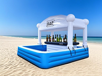 Nouvelle conception de bar gonflable pour piscine, tente de loisirs, bar gonflable pour piscine, bar gonflable pour fête