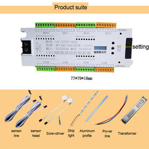 Controlador de Luz para Escaleras con Sensor de Movimiento, DC12V 24V, 32 Escalones, Tira de Luz LED para Escalera, Controlador de Doble Sensor de Movimiento - Product Image 3
