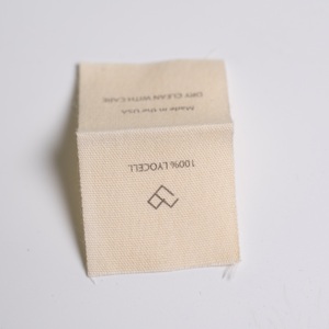 Etiquetas de ropa tejidas plegables personalizadas de alta calidad, etiquetas de ropa de algodón y poliéster de alta definición, Impresión de logotipo al por mayor - Product Image 1