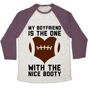 แฟนของฉันคือเสื้อยืดเบสบอลแบบทรีเบลนด์สำหรับทุกเพศ - Product Image 3