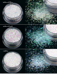 กลิตเตอร์เส้นใยโพลีเอสเตอร์สีเขียวโฮโลแกรมเมทัลลิก ปลอดสารพิษ สำหรับขวดเชคเกอร์ แก้วน้ำ DIY  ตกแต่งเล็บพลาสติก 1 ชิ้น - Product Image 5