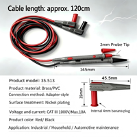 Sonde de test multimeter nickelée de 2 mm, capacité de résistance 1000 V/10 A |   Câble universel pour la mesure électrique et le diagnostic de circuits