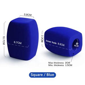 Filtres anti-pop en mousse floquée pour microphone, grands filtres anti-pop en mousse, pare-brise en éponge, housses pour microphone portable pour les interviews télévisées, la radio et les médias de diffusion - Product Image 3