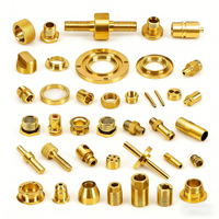 Pièces en laiton pour tour automatique de micro-précision, petites inserts en cuivre, composants tournés CNC, tailles personnalisées